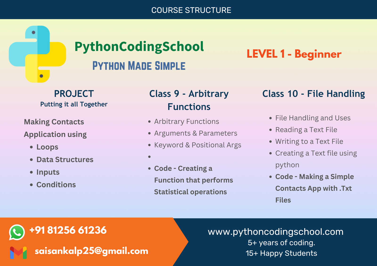 9-10 Python Coding Summer Courses 2024